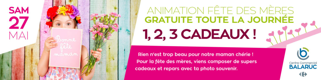 Samedi 27 mai : animation spéciale pour la fête des mères !