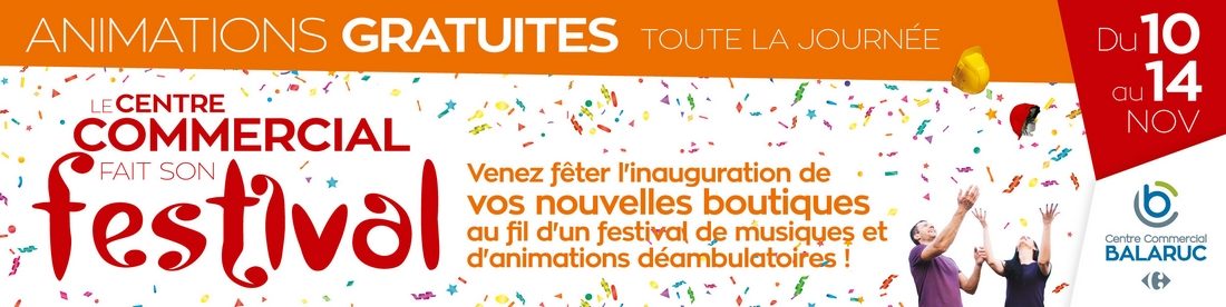 Le centre commercial fait son festival