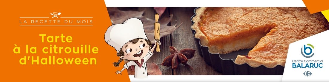 La recette du mois : tarte à la citrouille d’Halloween
