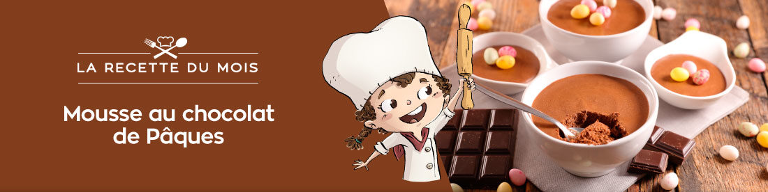 Mousse au chocolat de Pâques